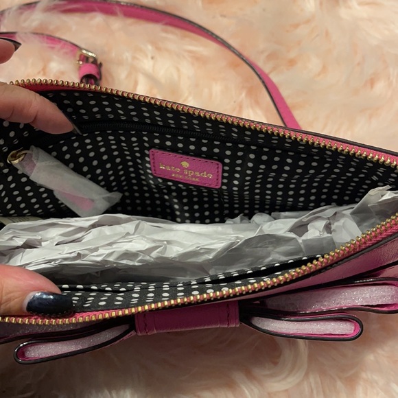 Kate Spade ♠️ Celina Bow bag in Villabella Avenue Stunning PINK - Picture 3 of 4